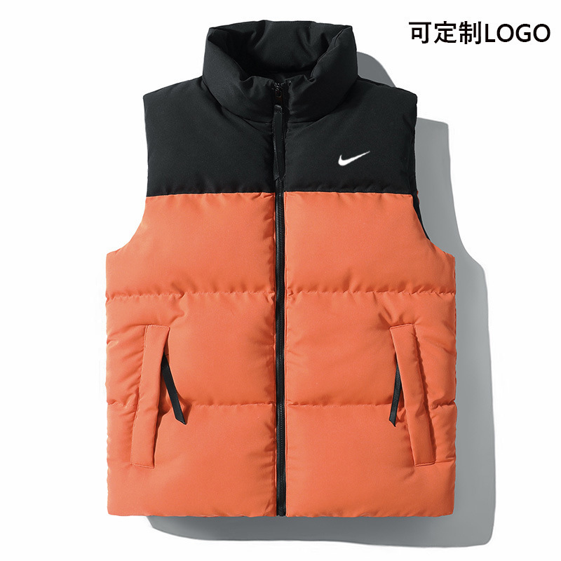 Chaleco de invierno de otoño y invierno para hombres nuevo chaleco de invierno de tamaño grande chaleco de algodón de caballo chaleco de abrigo caliente cortar hombro un cabello