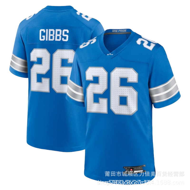 Foreign trade Amazon PODNFL Lions HUTCHINSON football jerseys are available for purchase.