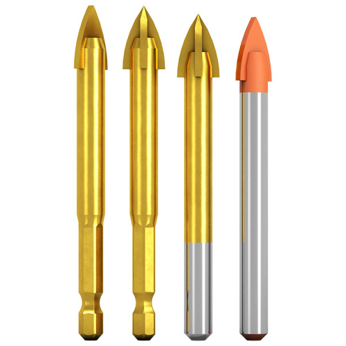 Bailey tile drill bit set alloy tile cement ceramic wall glass rotary electric drill drilling triangle drill bit