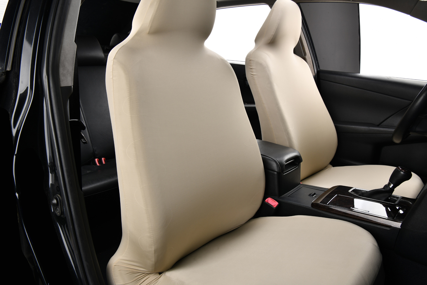 Ice Silk Elastic Non-Slip Car Seat Cover, Cooling B-Style Front Seat Single Universal Type Dustproof Car Seat Cover