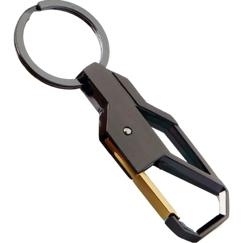 Металлический рекламный креативный простой бизнес-брелок мужской высококачественный автомобильный пояс подвесная Пряжка из цинкового сплава брелок оптом