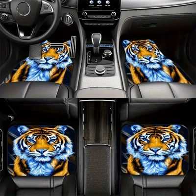 Universal Four-Piece Set of Floor Mats, Avtomobil döşəmə paspasları - temu-car-floor-mat-11-3344cm-two-piece-pack