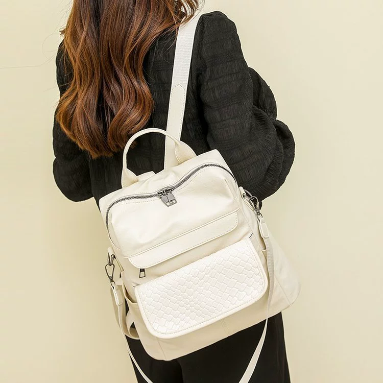 (Cross-border trading), polyurethane backpack, capacious one-shoulder bag, travel bag