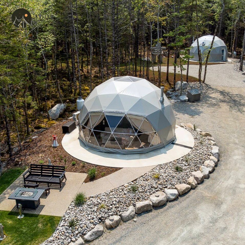 Tienda de Campaña Esférica Transparente con Diseño de Cielo Estrellado, Tienda de Campaña de Lujo para Campamentos al Aire Libre, Hotel de Tiendas de Campaña