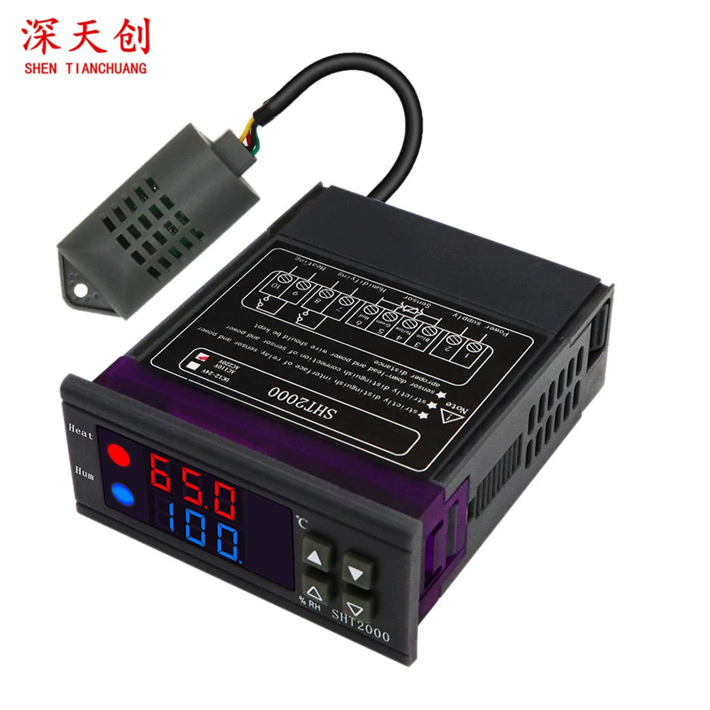 SHT2000 термостат электронный цифровой дисплей регулятор температуры микрокомпьютера 110-230 В/регулятор температуры переменного тока