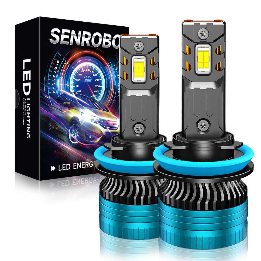SENROBO transfronterizo doble tubo de cobre condujo faro 110W de alta potencia condujo lámpara de automóvil lámpara de modificación