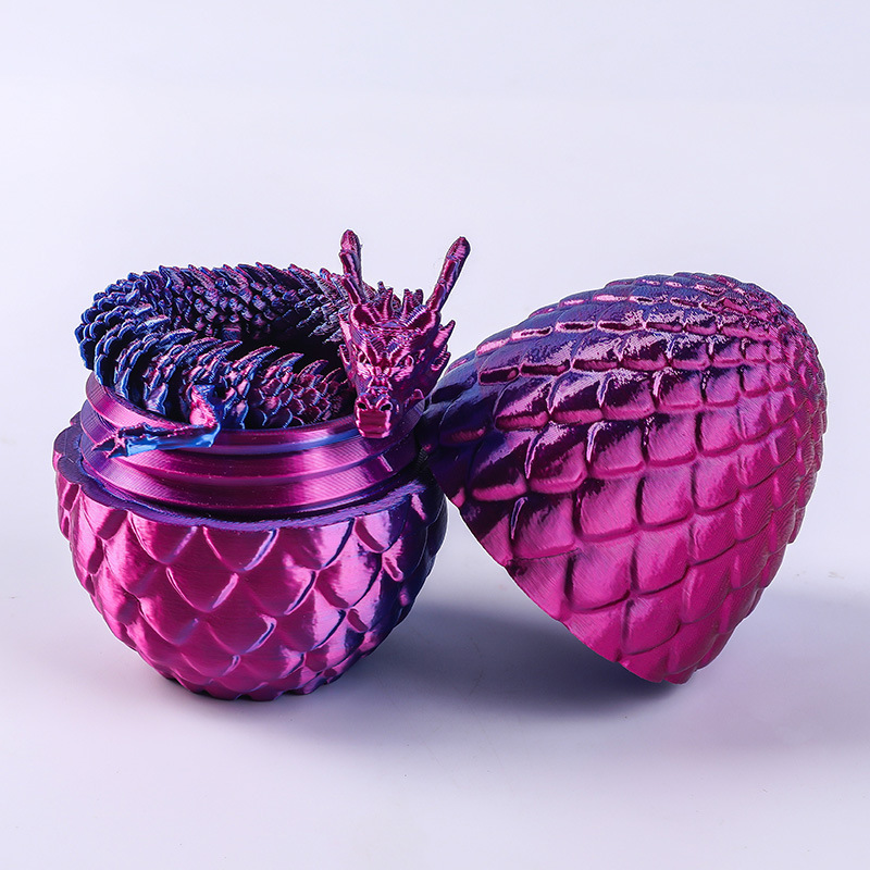 Adorno de Dragón Chino en Impresión 3D de PLA Articulado para Decoración y Regalo