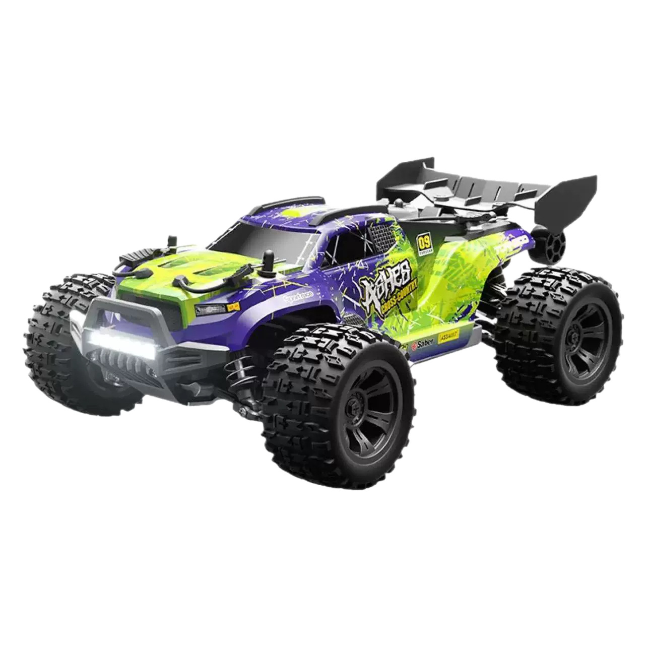 Juguete de modelo de vehículo de alta velocidad RC RC de control remoto de cuatro tracciones a escala completa