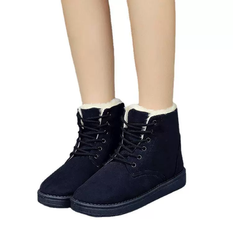 Boots Martens low winter boots, Korean style, lace-up, warm-lined, sizes 35–43