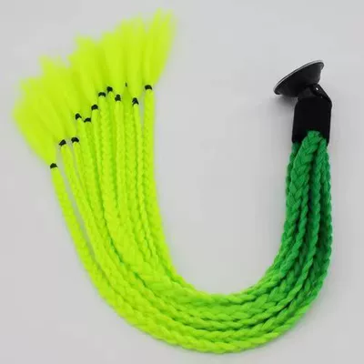Motosiklet dəbilqələri — Decorations Cross-Border Women's Motorcycle - green-and-yellow-gradient-large-suction-cup