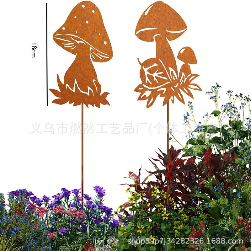 クロスボーダー新スタイル 5 錆びた鳥鉄工芸品錆びた模擬鳥彫刻屋外ガーデンシーン装飾|undefined
