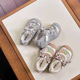 2025夏新款儿童公主鞋宝宝学步鞋网面小香风休闲鞋韩版小女孩鞋子