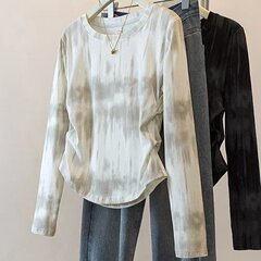 一件代发直播爆款2025春秋季新款大码宽松长袖T恤女打底小衫上衣