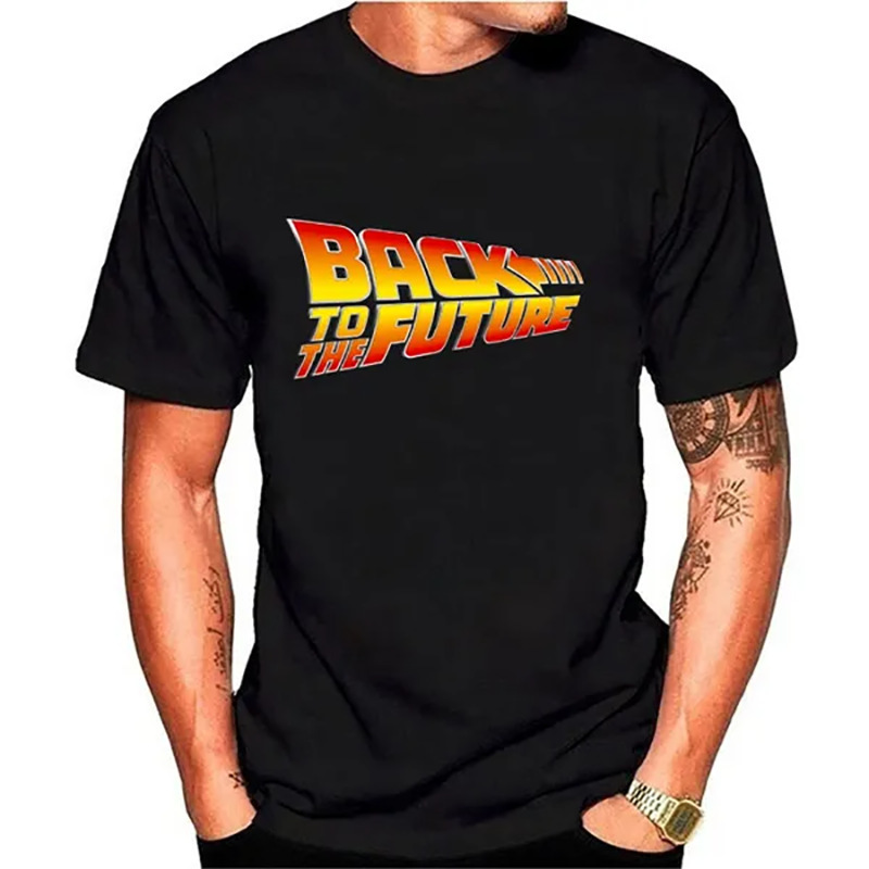 Wholesale Dropshipping Back to the Future 3D Printed T-Shirt Men's and Women's Fashion Casual O-Neck Short-Sleeve T-Shirt Harajuku T-Shirt