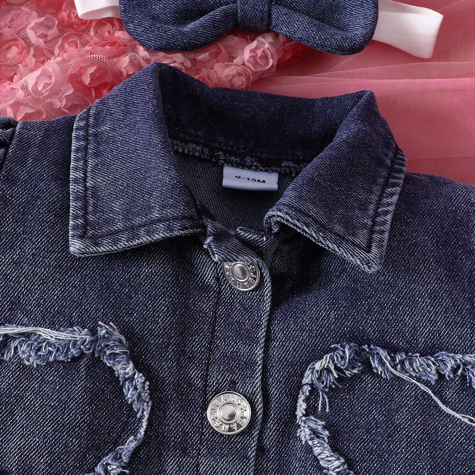 Regular Fit Fit Type Casual Heart Shape Bow Knot Polyester Girls Clothing Sets
