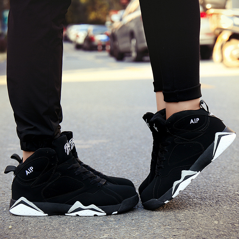 Zapatillas de baloncesto Joe 7 para parejas, nuevas zapatillas de deporte A J de primavera, zapatillas de correr informales de moda para jóvenes y jóvenes con estilo_voghion.com