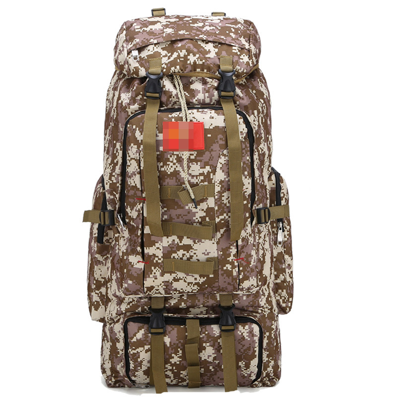 Mochila de montaña de hombro al aire libre de gran capacidad de moda de aventura de jungla camuflada mochila deportiva anti-dopaje mochila de campamento resistente al desgaste