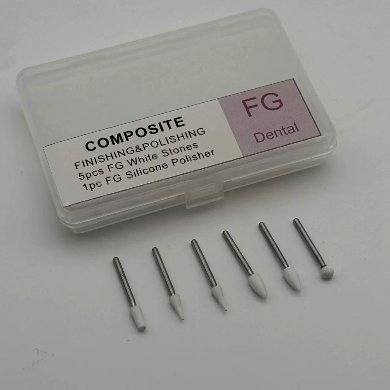 Стоматологическая высокоскоростная алмазная шлифовальная головка Алмазная игла 6 комплектов фарфоровых зубных шлифовальных головок