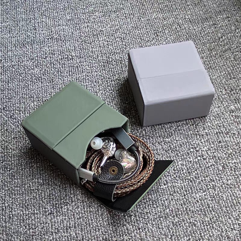 Headphone Cosmetics Bag Large Capacity Headphone Cable Storage Box Data Cable Mobile Phone Accessories Pu Leather High-Grade Anti-Pressure Small Box Headphone Cosmetics Bag Large Capacity Headphone Cable Storage Box Data Cable Mobile Phone Accessories Pu Leather High-Grade Anti-Pressure Small Box