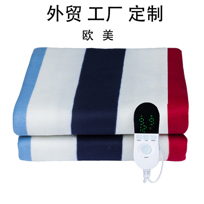 Amazon 230v volt European and American foreign trade electric blanket double 110v cross-border heating blanket Australian gauge single electric mattress