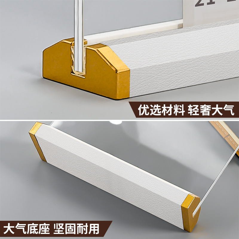 Acrylic price display sign for high-end restaurants, dining table menu price list, A4A5 advertisement display stand