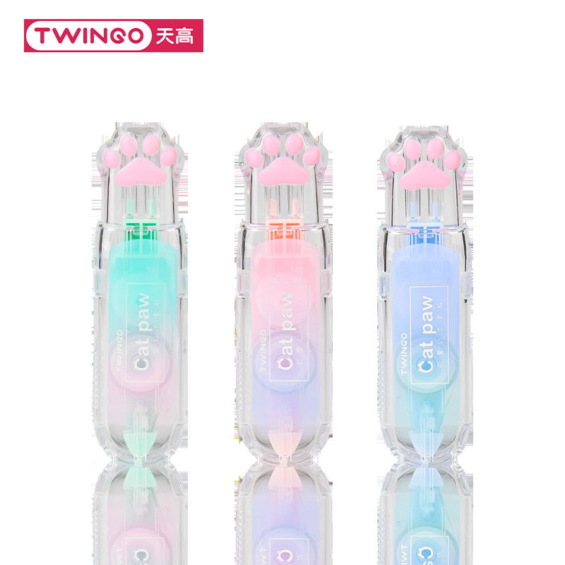 Nuevo color gradiente de pata de gato pulsación corrección de núcleo estudiantes PET color gatos corrección corrección de errores corrección