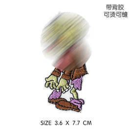 现货爆版卡通布贴青蛙瑞蜡笔小新贴布小粘仔外贸货源服装帽鞋辅料