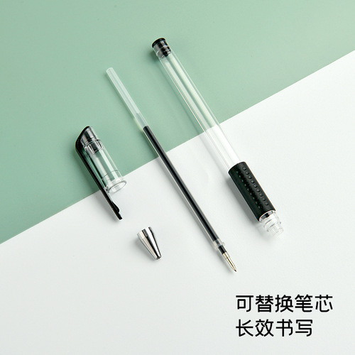 Bullet European standard pen business office gel pen student stationery black red and blue signature pen needle pen wholesale