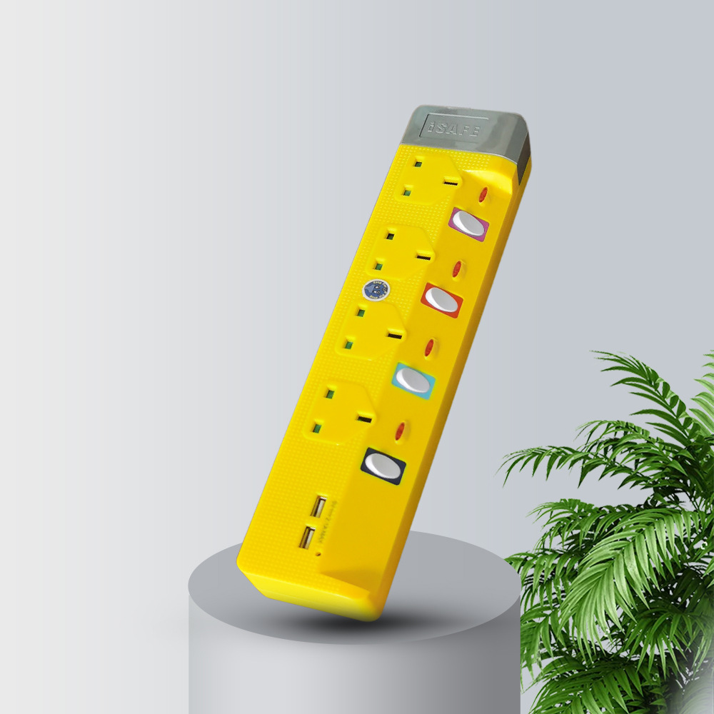 工厂直供英规13A排插USB插座办公室家用排插插座跨境带线插座