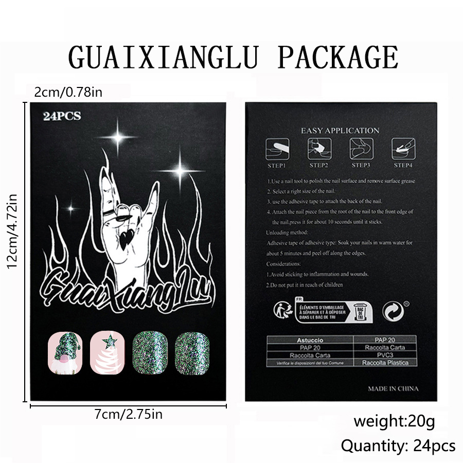 Short Glittering Square Armor 2024 New Christmas Santa Claus Christmas Tree Glitter Dark Green Dressing Armor 24 Pieces_voghion.com