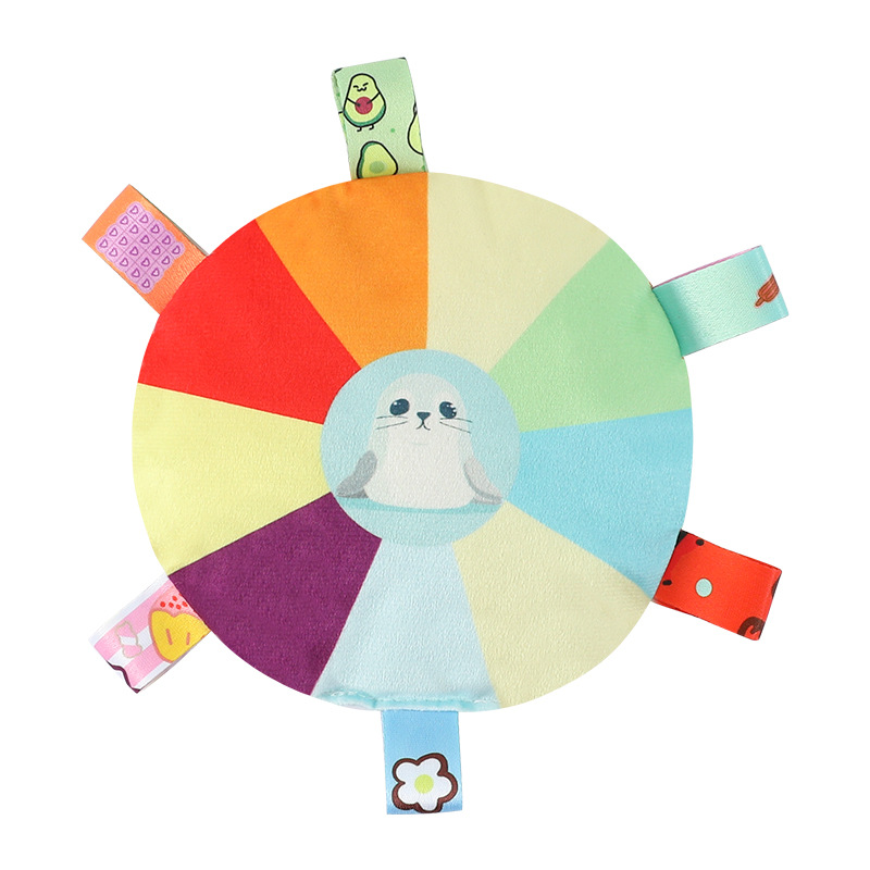 Juguete de frisbee para perros, sonido de felpa, interactivo, frisbee para perros