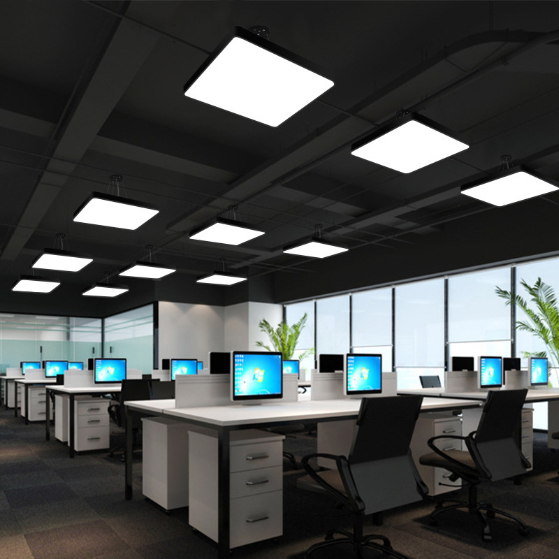 lámpara led cuadrada estudio sala de conferencias tienda pasillo de oficina iluminación industrial viento personalizado