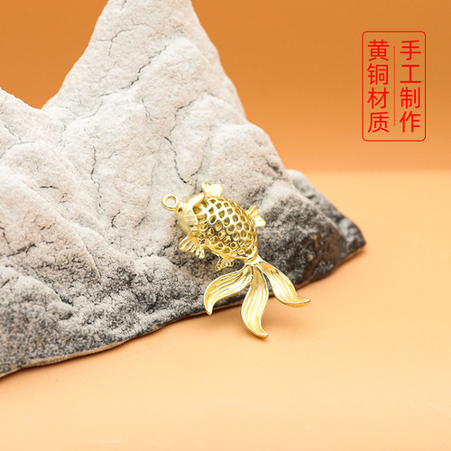 Hot selling keychain goldfish pendant gift Chinese style mini car small gift national trend Fulu pendant wholesale