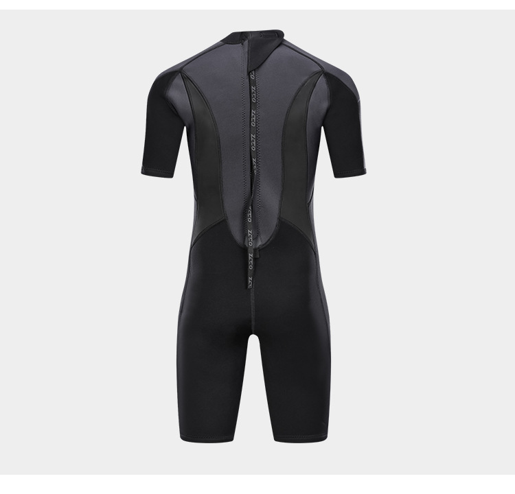 Herren 3mm Neopren-Tauchanzug Einteiliger Taucheranzug zum Schnorcheln, Surfen, Schwimmen Kurzarm-Wasserausrüstung – Detail 8