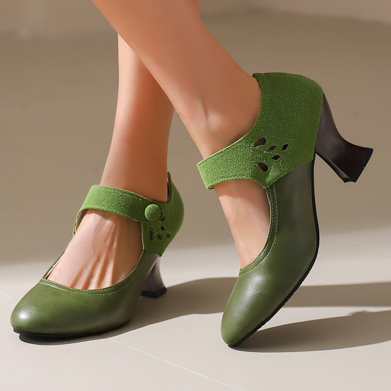 (Cross-border trading), retro shoes, high heels with extremely high heels, plus size