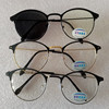 The new indoor and outdoor second use of flat optical glasses 19200 myopia glasses shelf anti -blue light Z -induced light discolored glasses 9180