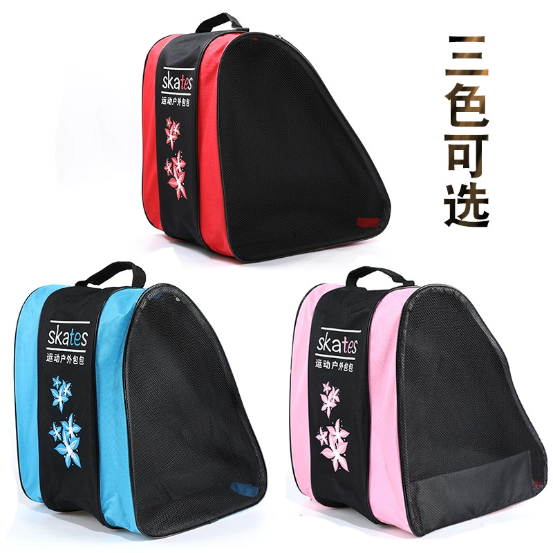 Сумка для хранения роликовых коньков Взрослые Детские коньки Трехслойная сумка Рюкзак для роликовых коньков через плечо Клуб Прямой треугольник