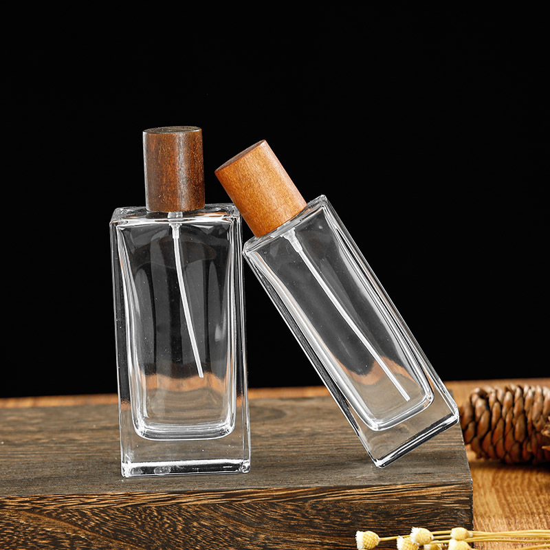 現物角形香水瓶裸瓶30ml 50ml高颜値透明香水分注瓶ガラス噴霧瓶|undefined