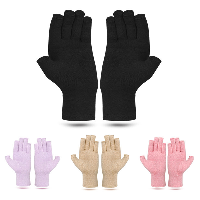 Cross-border in stock Guan Yan section pain relief hand socks physiotherapy anti-edema gloves pressure protection half finger pressure gloves