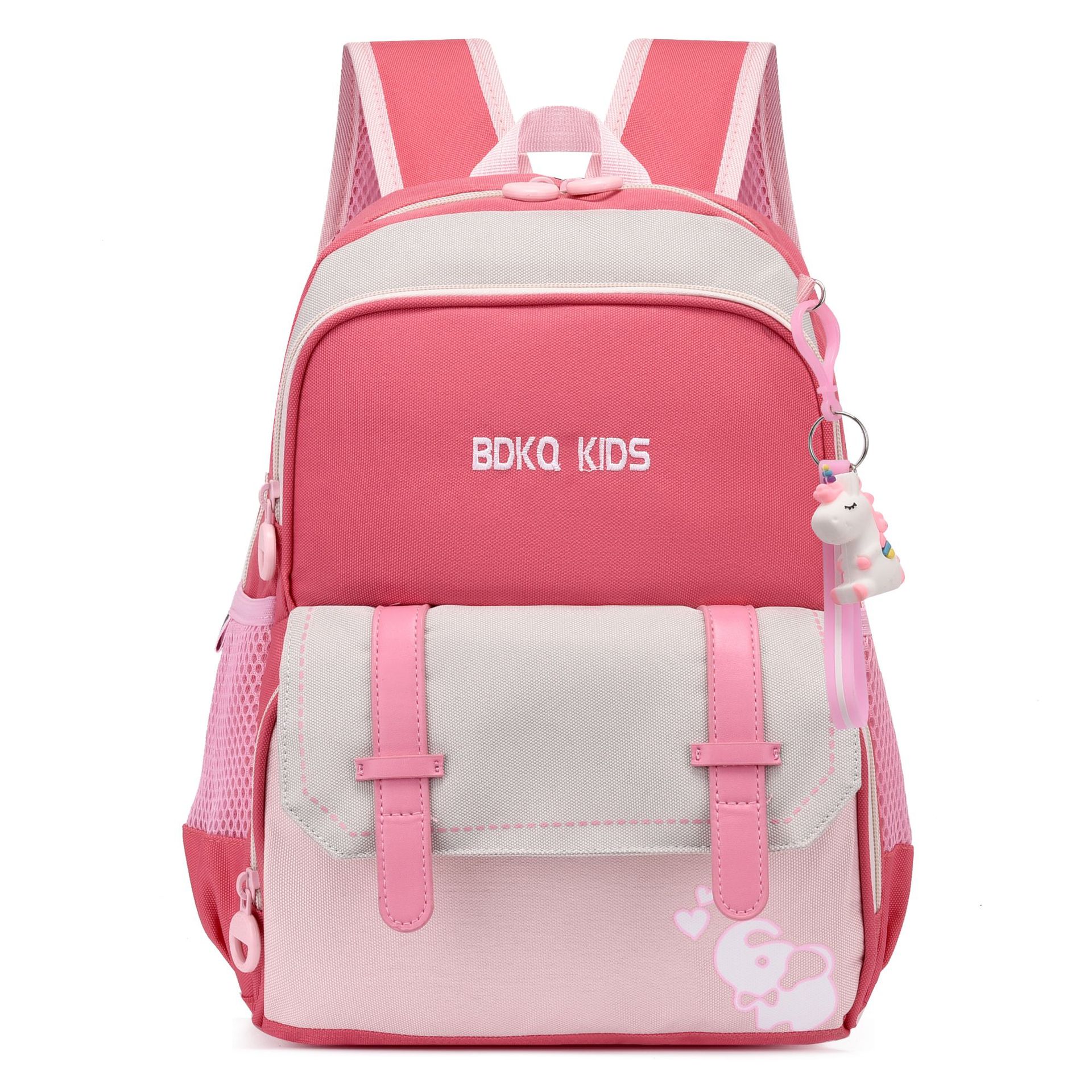 Mochila de gran capacidad para estudiantes de primaria mochila reductora de carga para niños y niñas de grado 1 y grado 2 mochila de comercio exterior jardín de infantes gran clase espalda