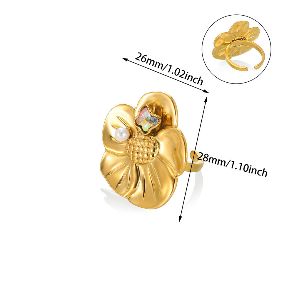 8g Weight 0.03µm-0.05µm Gold Plating Thickness PVD Coated Gold Plating Process 18K Real Gold Plated Plating Material Zircon Inlay Material Open Rings Classification 1 Piece Quantity Casual, Daily, Shopping Occasion 304 Stainless Steel Material Waves, Crown Pattern All Seasons Season Women's Gender Elegant, Classic Style, Affordable luxury style Style Waterproof Non Tarnish, Plating Craft PVD Coated Real Gold Plated 18K Gold Waves Crown 304 Stainless Steel Elegant Classic Style Affordable Luxury Style Waterproof Non Tarnish Open Rings 26