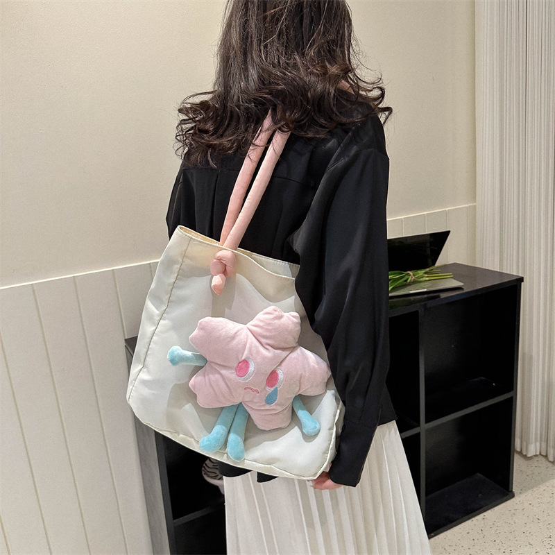 Modische Nischendesign-College-Studentin für Frauen 2023, neue minimalistische, lässige Einkaufstasche mit großem Fassungsvermögen_voghion.com