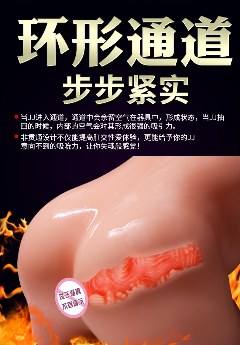 Jiuai Male Masturbation Device Manual TPE Stroker for Adult Men — detail image 9