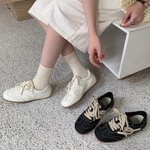 复古小白鞋女新款夏季百搭软底阿甘德训鞋女轻便休闲运动板鞋
