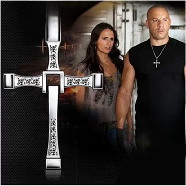 Europe and the United States around the movie Speed and passion 8 Cross necklace speed and passion pendant titanium steel necklace jewelry