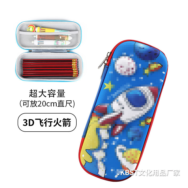Dibujos animados astronauta EVA lápiz caso INS de dibujos animados Tridimensional resistente a la caída 3D caja de lápiz de gran capacidad caja de lápiz de estudiante caja de papelería
