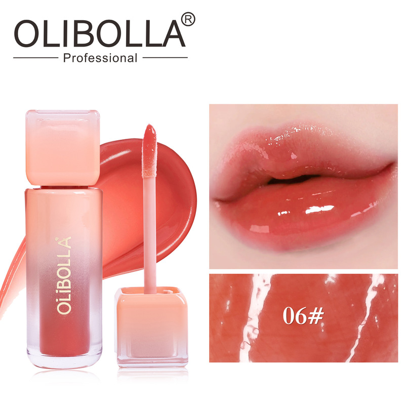 OLIBOLLA6色水光镜面唇釉唇蜜持久保湿不沾杯不掉色现货持久锁色|undefined