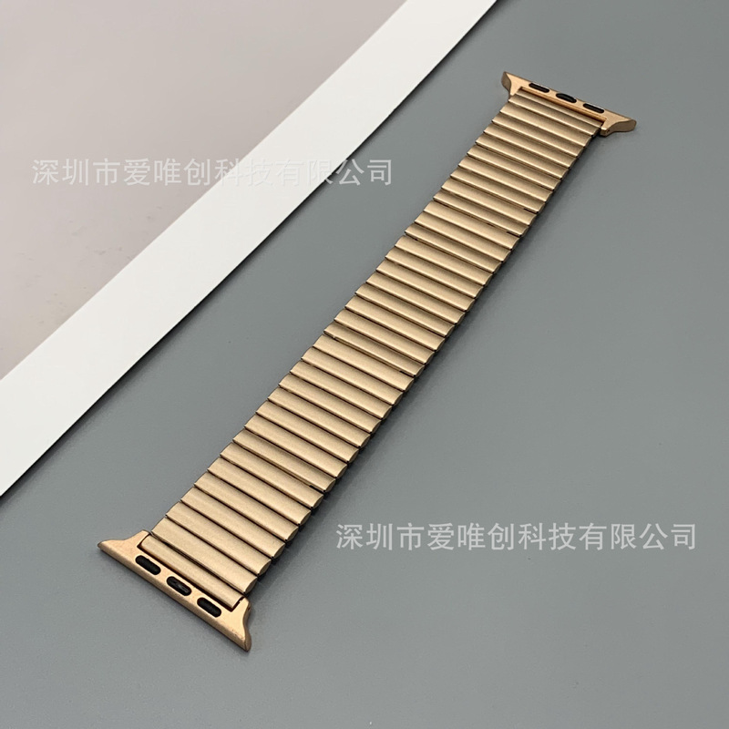 Iwatch腕時計バンドを適用して竹節弾力ステンレス金属バンド華為gtサムスンアップルバンド|undefined