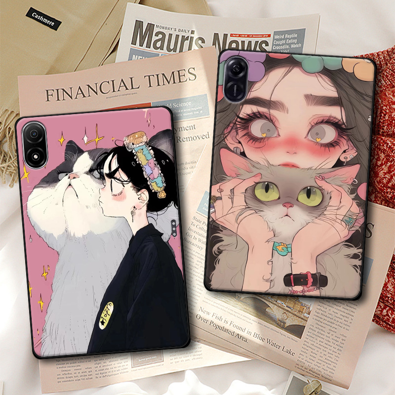 Suitable for Honor Tablet 10 Protective Case V8Pro Cat X8Pro Cartoon 11.5 Cute 9 Anti-Fall Girl Ins Trend