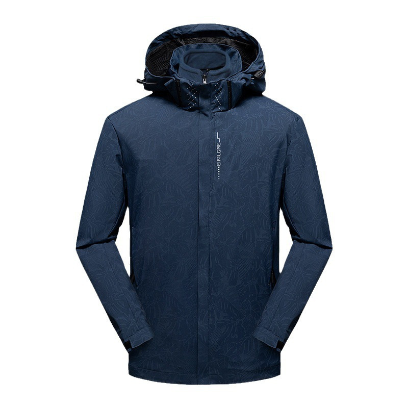 Otoño y invierno pareja de terciopelo grueso agitado chaqueta casual de terciopelo hombre y mujer cuello vertical chaqueta de terciopelo 3 en 1 chaqueta de asalto